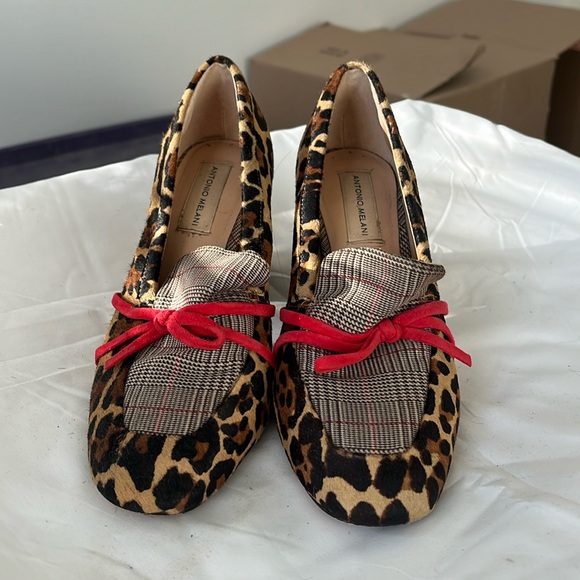 Antonio Melani leopard print heels - Picture 1 of 5